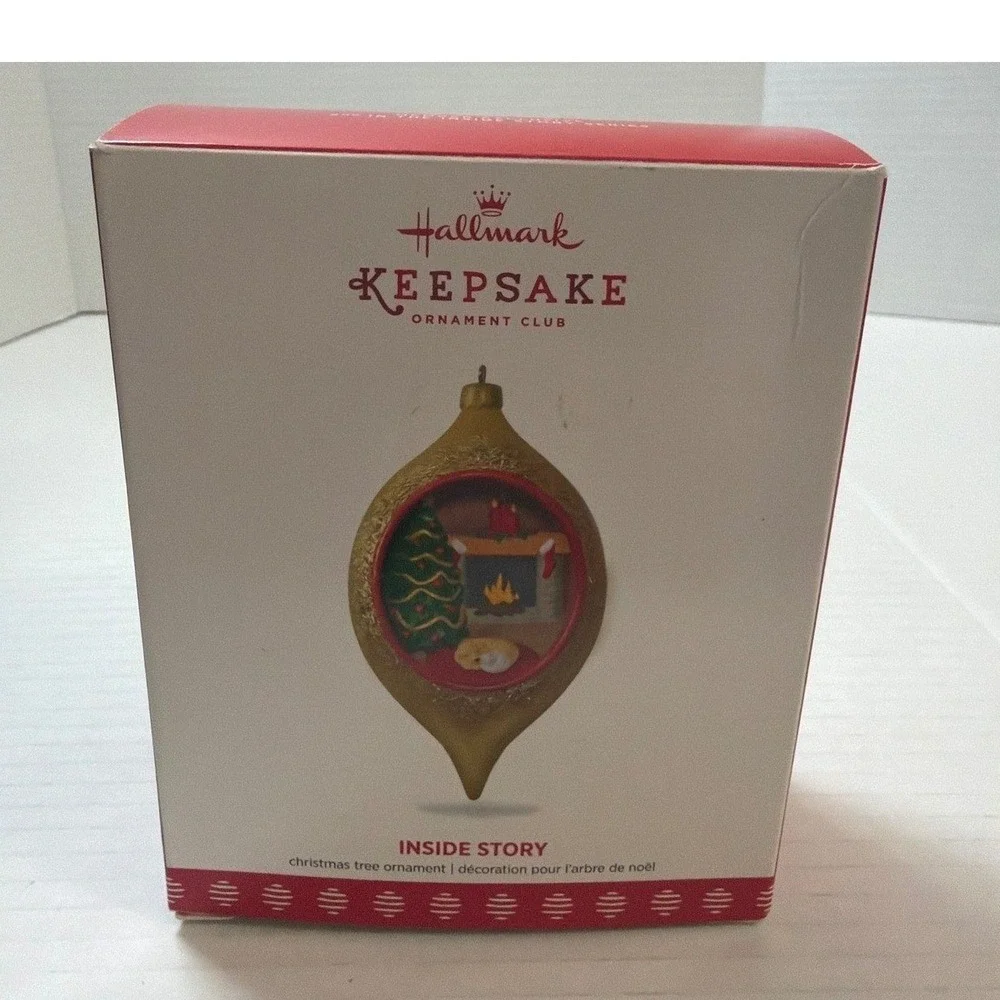 Hallmark Keepsake Inside Story 2017 Member Exclusive Ornament Gold QXC5018